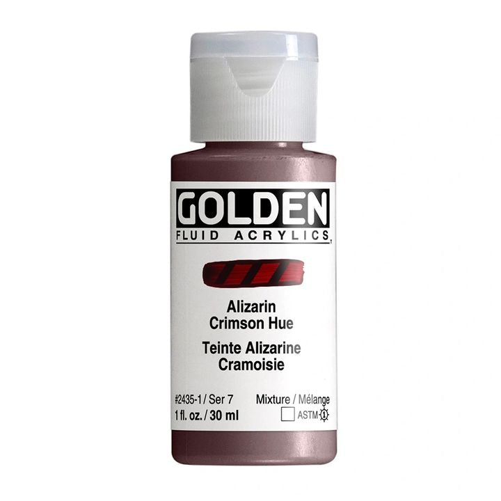 GOLDEN Ακρυλικό χρώμα υγρού 118 ml – 2435 απόχρωση βυσσινί alizarin