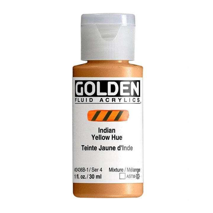 GOLDEN Ακρυλικό χρώμα υγρού 118 ml – 2436 Ινδία κίτρινη απόχρωση