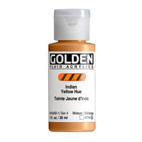GOLDEN Ακρυλικό χρώμα υγρού 118 ml – 2436 Ινδία κίτρινη απόχρωση