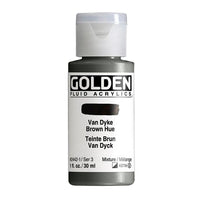 GOLDEN Ακρυλικό χρώμα υγρού 118 ml – 2442 Van Dyke καφέ σκιά