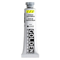 GOLDEN βαριά ακρυλική μπογιά 148 ml – 1130 κάδμιο μεσαίου κίτρινου χρώματος