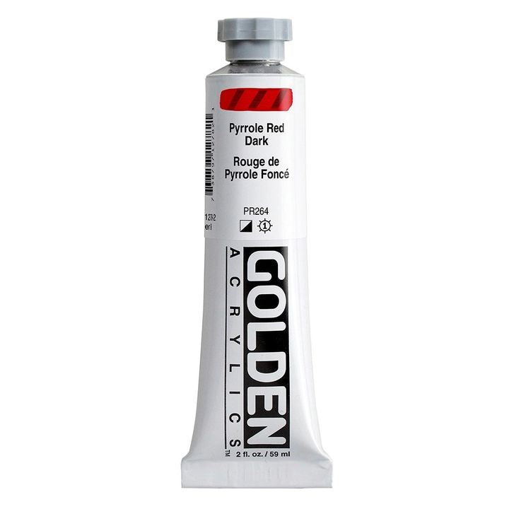 GOLDEN βαριά ακρυλική μπογιά 148 ml – 1278 πυρρόλιο σκούρο κόκκινο