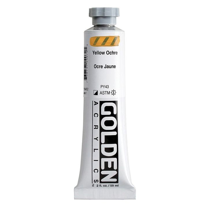 GOLDEN βαριά ακρυλική μπογιά 148 ml – 1407 κίτρινη ώχρα