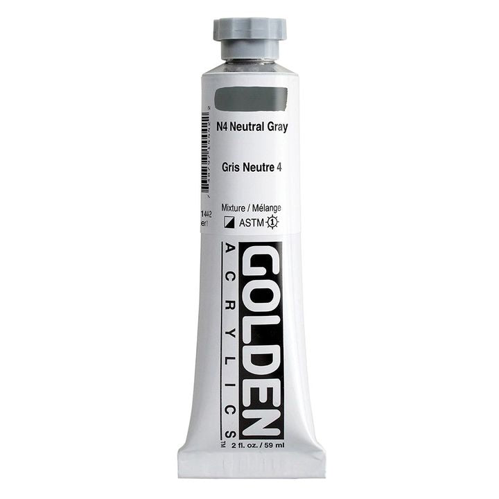 GOLDEN βαριά ακρυλική μπογιά 148 ml – 1444 ουδέτερο γκρι N4