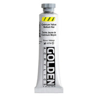 GOLDEN βαριά ακρυλική μπογιά 148 ml – 1554 μέτρια κίτρινη σκιά καδμίου