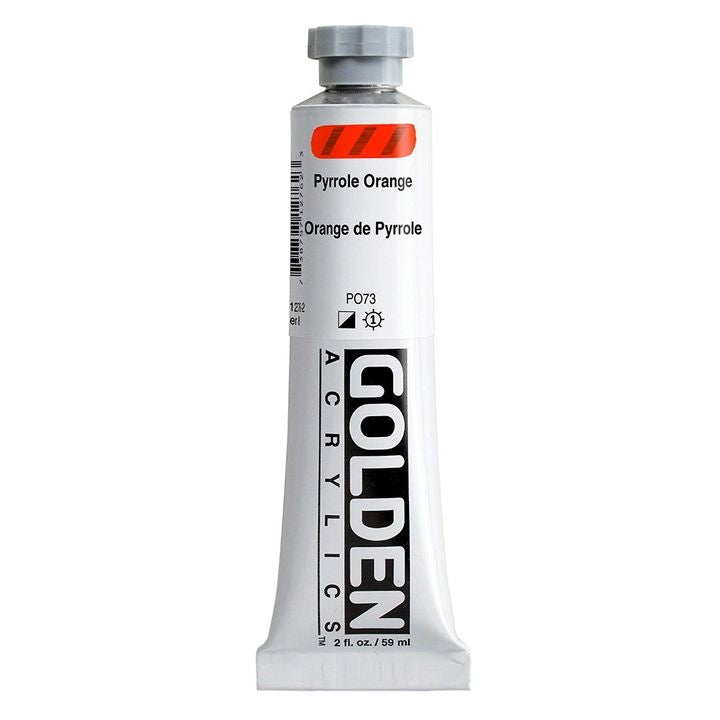 GOLDEN βαριά ακρυλική μπογιά 59 ml – 1276 πορτοκαλί πυρρόλιο