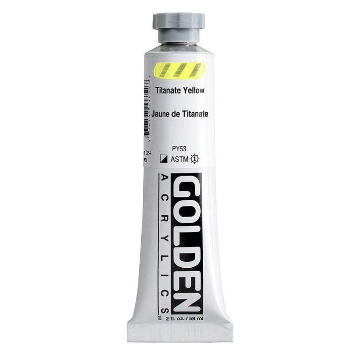 GOLDEN βαριά ακρυλική μπογιά 59 ml – 1375 κίτρινο τιτάνιο