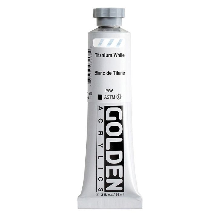 GOLDEN βαριά ακρυλική μπογιά 59 ml – 1380 τιτάνιο λευκό