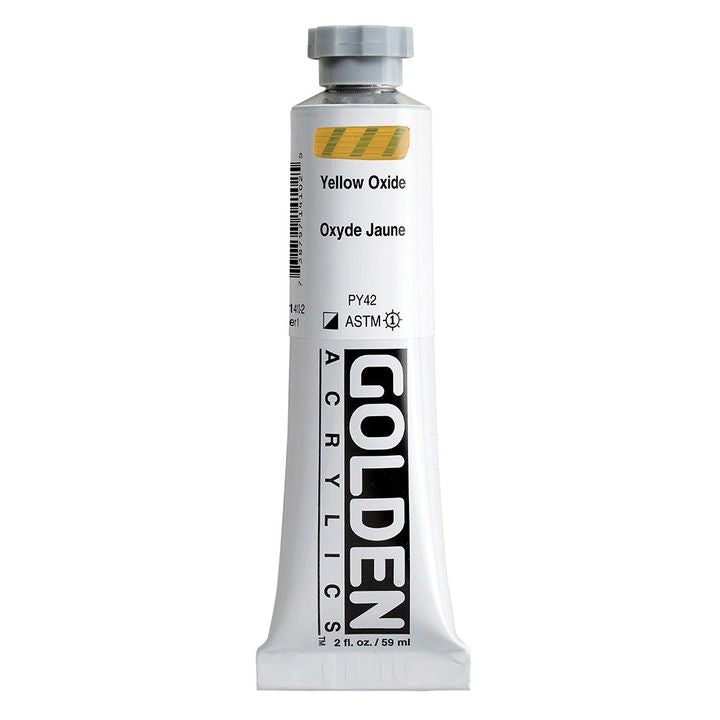 GOLDEN βαριά ακρυλική μπογιά 59 ml – 1410 κίτρινο οξείδιο