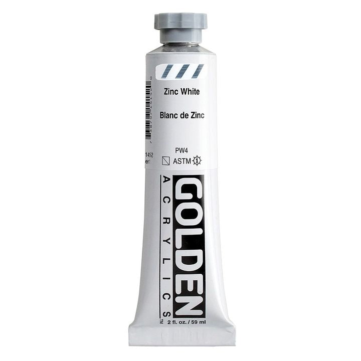 GOLDEN βαριά ακρυλική μπογιά 59 ml – 1415 λευκό ψευδάργυρο