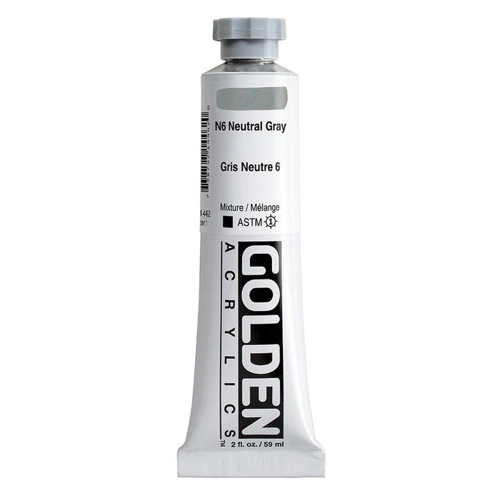 GOLDEN βαριά ακρυλική μπογιά 59 ml – 1446 ουδέτερο γκρι N6