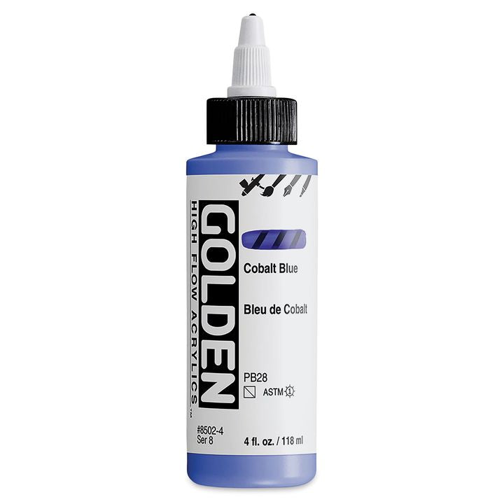 GOLDEN Ακρυλικό χρώμα υψηλής ροής 118 ml – 8502 Μπλε κοβάλτιο