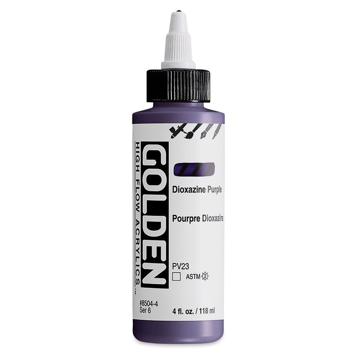 GOLDEN Ακρυλικό χρώμα υψηλής ροής 118 ml – 8504 Βιολετί διοξαζίνη