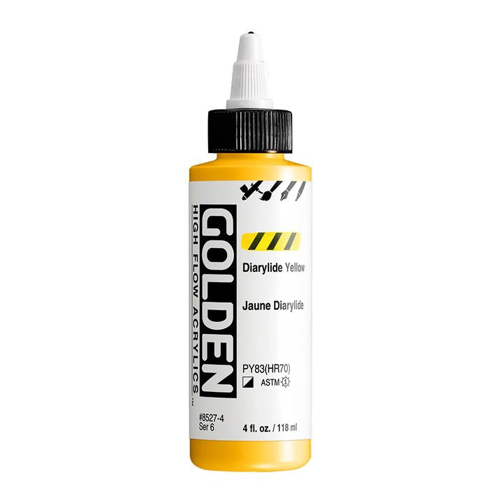 GOLDEN Ακρυλικό χρώμα υψηλής ροής 118 ml – 8527 Κίτρινο διαρυλίδιο