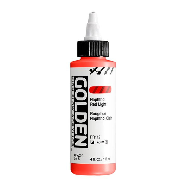 GOLDEN Ακρυλικό χρώμα υψηλής ροής 118 ml – 8532 Ναφθόλη Κόκκινο φως