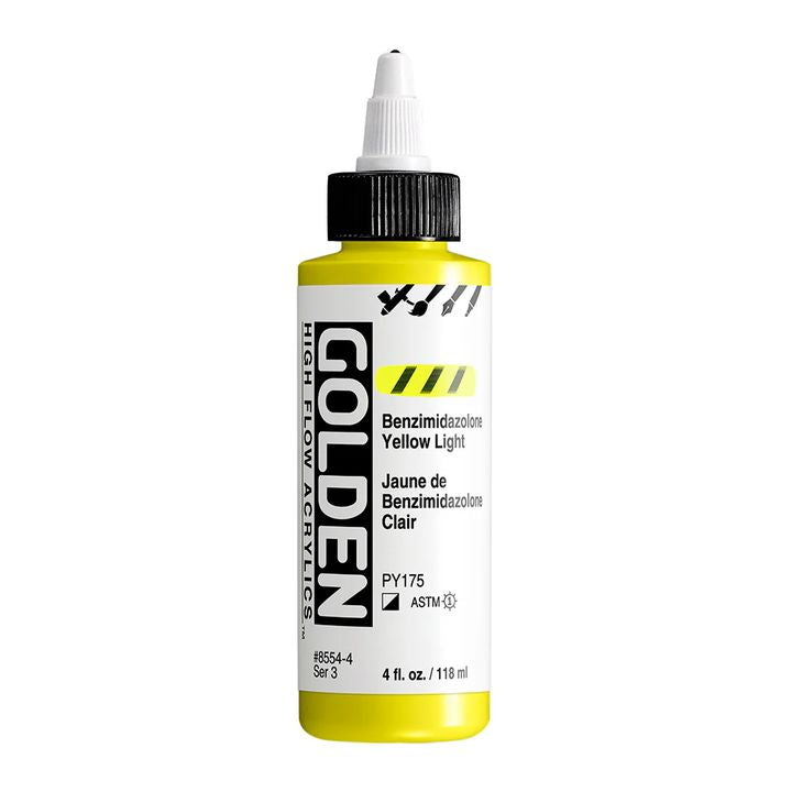 GOLDEN Ακρυλικό χρώμα υψηλής ροής 118 ml – 8554 Βενζιμιδαζολόνη κίτρινο φως