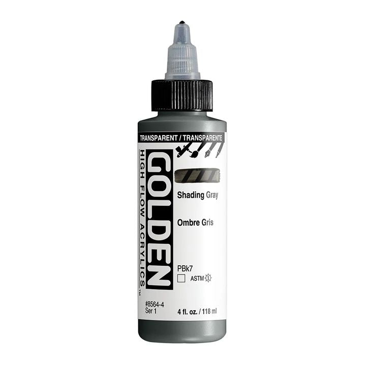 GOLDEN Ακρυλικό χρώμα υψηλής ροής 118 ml – 8564 Διαφανής σκίαση γκρι
