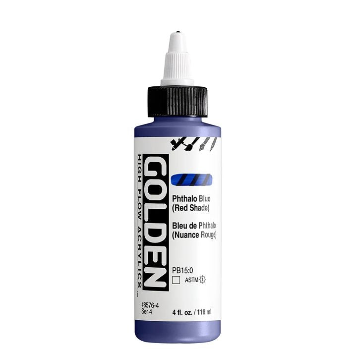 GOLDEN Ακρυλικό χρώμα υψηλής ροής 118 ml – 8576 Μπλε φθαλοκυανίνη (κόκκινη απόχρωση)