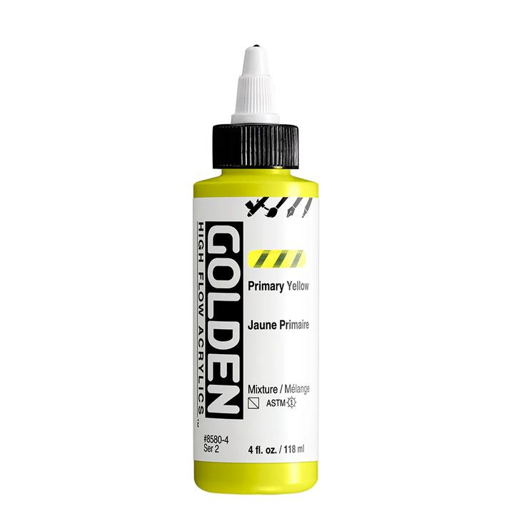 GOLDEN Ακρυλικό χρώμα υψηλής ροής 118 ml – 8580 Πρωτογενές κίτρινο