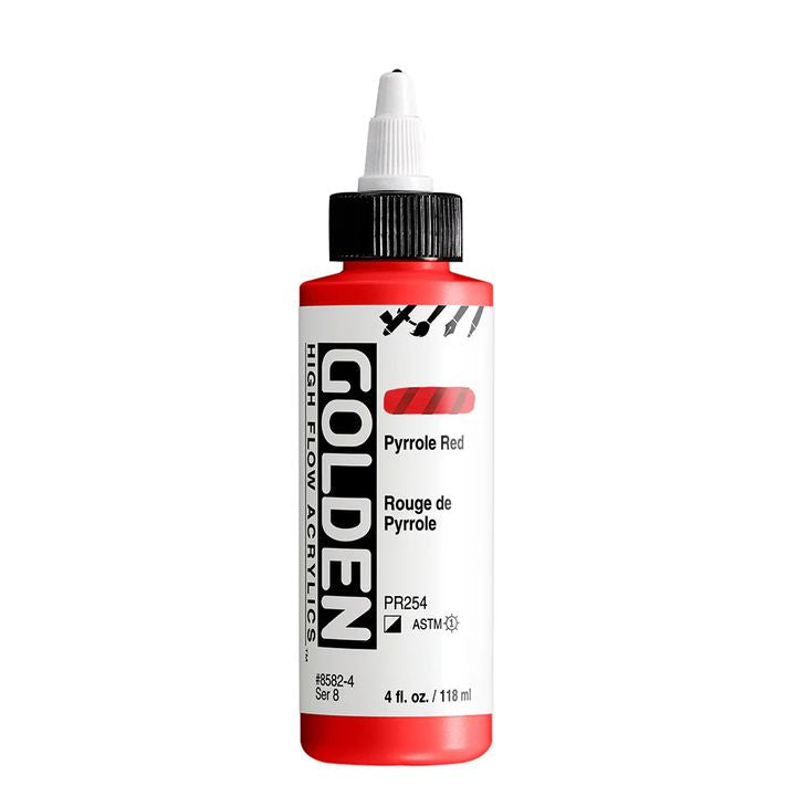 GOLDEN Ακρυλικό χρώμα υψηλής ροής 118 ml – 8582 Πυρρόλιο κόκκινο