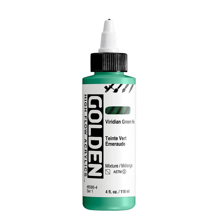 GOLDEN Ακρυλικό χρώμα υψηλής ροής 118 ml – 8586 Πράσινη απόχρωση Viridian