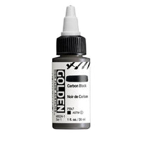 GOLDEN Ακρυλικό χρώμα υψηλής ροής 30 ml – 8524 Μαύρο άνθρακα