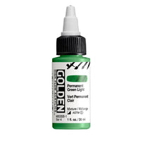 GOLDEN Ακρυλικό χρώμα υψηλής ροής 30 ml – 8535 Μόνιμο πράσινο φως