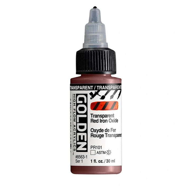 GOLDEN Ακρυλικό χρώμα υψηλής ροής 30 ml – 8563 Διαφανές κόκκινο οξείδιο του σιδήρου