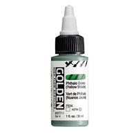 GOLDEN Ακρυλικό χρώμα υψηλής ροής 30 ml – 8577 Πράσινο φθαλοκυανίνης (κίτρινη απόχρωση)