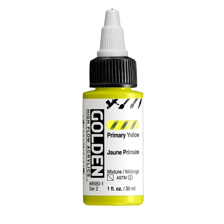 GOLDEN Ακρυλικό χρώμα υψηλής ροής 30 ml – 8580 Πρωτογενές κίτρινο