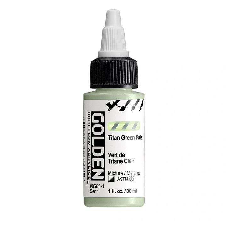 GOLDEN Ακρυλικό χρώμα υψηλής ροής 30 ml – 8583 Πράσινο φως τιτανίου