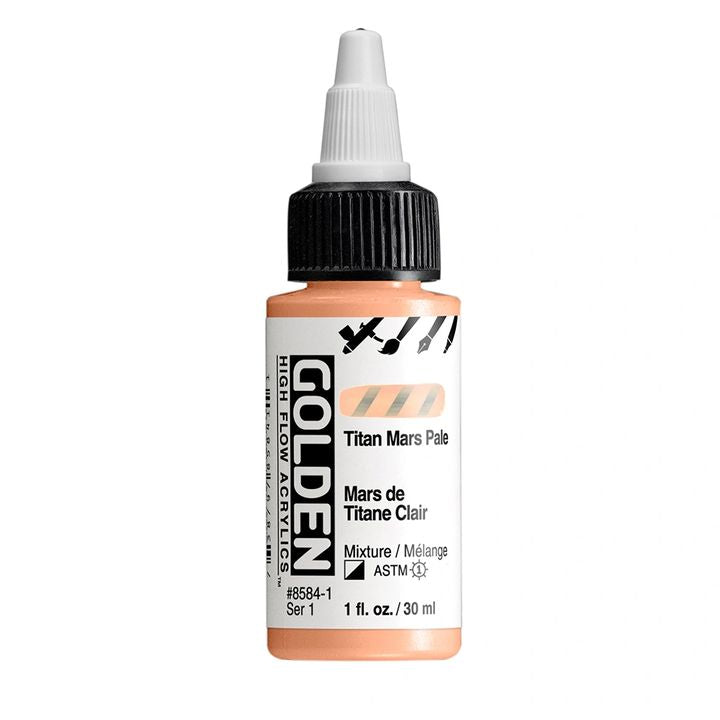 GOLDEN Ακρυλικό χρώμα υψηλής ροής 30 ml – 8584 Τιτάνιο Mars Light