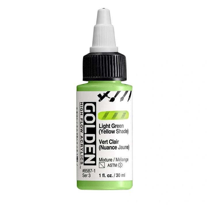 GOLDEN Ακρυλικό χρώμα υψηλής ροής 30 ml – 8587 Ανοιχτό πράσινο (κίτρινη απόχρωση)