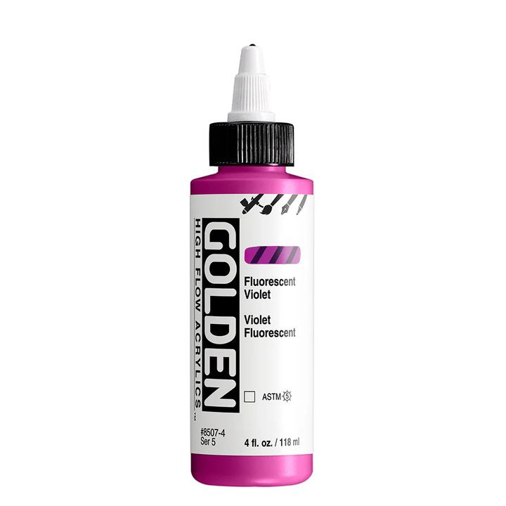 GOLDEN Ακρυλικό χρώμα φθορισμού υψηλής ροής 118 ml – 8507 Μωβ