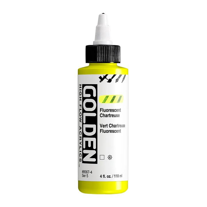 GOLDEN Ακρυλικό χρώμα φθορισμού υψηλής ροής 118 ml – 8567 Chartreuse