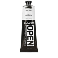 GOLDEN OPEN Ακρυλική μπογιά αργά στεγνώνοντας 148 ml – 7010 Κόκκαλο μαύρο