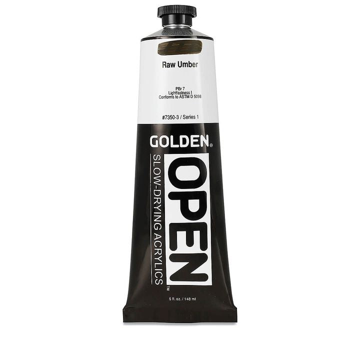 GOLDEN OPEN Ακρυλική μπογιά αργά στεγνώνοντας 148 ml – 7350 Ακατέργαστη Umbra