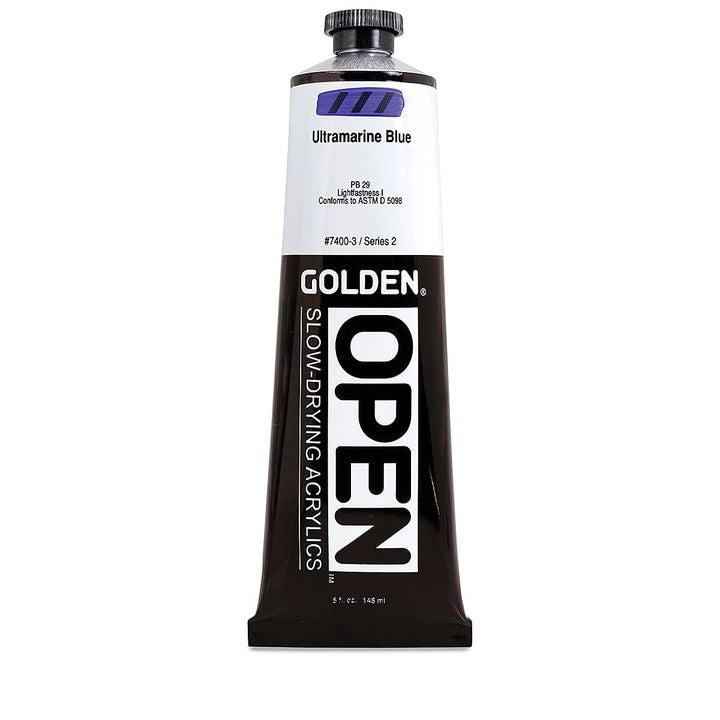 GOLDEN OPEN Ακρυλική μπογιά αργά στεγνώνοντας 148 ml – 7400 Μπλε υπεραμαρίνης