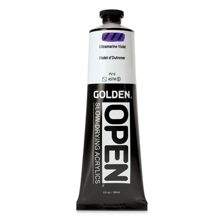GOLDEN OPEN Ακρυλική μπογιά αργά στεγνώνοντας 148 ml – 7401 Μωβ υπεραμαρίνης