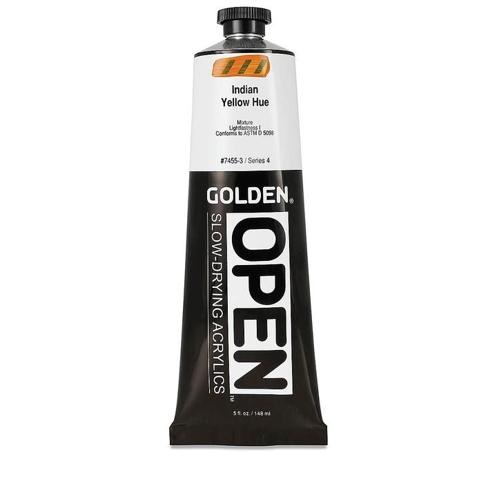 GOLDEN OPEN Ακρυλική μπογιά αργά στεγνώνοντας 148 ml – 7455 Ινδική κίτρινη απόχρωση
