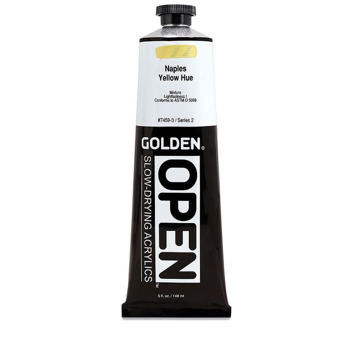 GOLDEN OPEN Ακρυλική μπογιά αργά στεγνώνοντας 148 ml – 7459 Ναπολιτάνικο κίτρινο χρώμα