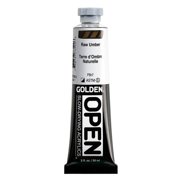 GOLDEN OPEN Ακρυλική μπογιά αργά στεγνώνοντας 59 ml – 7350 Ακατέργαστη Umbra