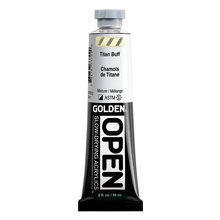 GOLDEN OPEN Ακρυλική μπογιά αργά στεγνώνοντας 59 ml – 7370 Κρέμα τιτανίου