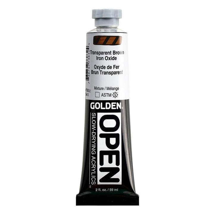 GOLDEN OPEN Ακρυλική μπογιά αργά στεγνώνοντας 59 ml – 7383 Διαφανές καφέ οξείδιο του σιδήρου