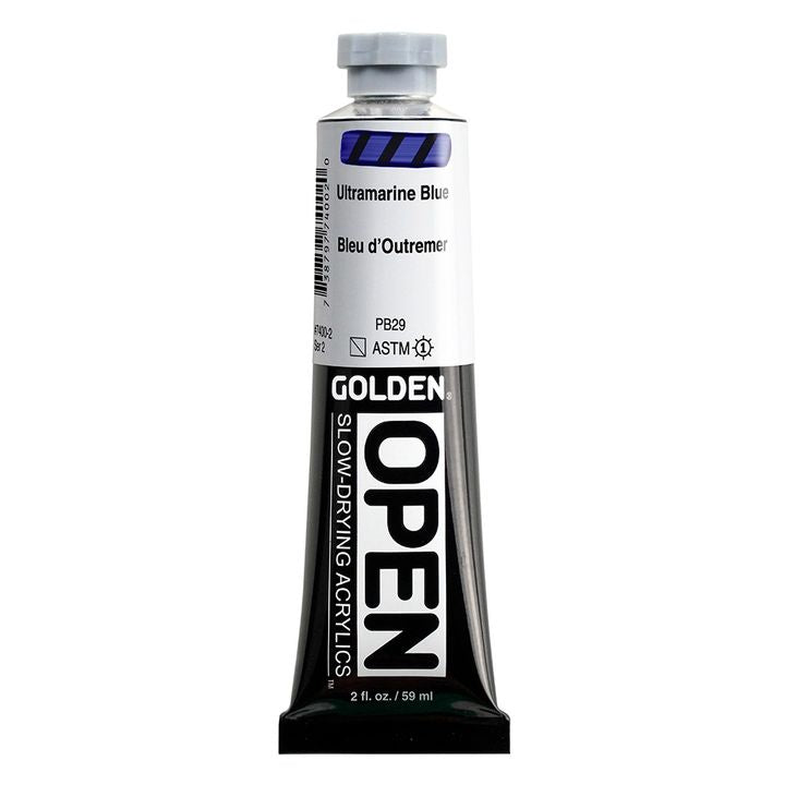 GOLDEN OPEN Ακρυλική μπογιά αργά στεγνώνοντας 59 ml – 7400 Μπλε υπεραμαρίνης
