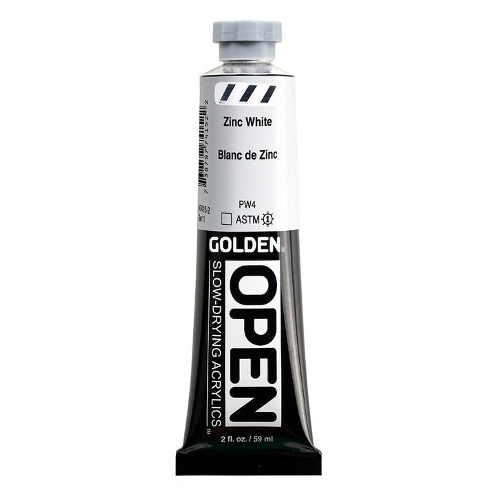 GOLDEN OPEN Ακρυλική μπογιά αργά στεγνώνοντας 59 ml – 7415 Ψευδάργυρος λευκό