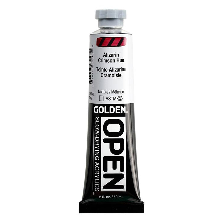 GOLDEN OPEN Ακρυλική μπογιά αργά στεγνώνοντας 59 ml – 7450 Alizarínová Karmazínová Hue