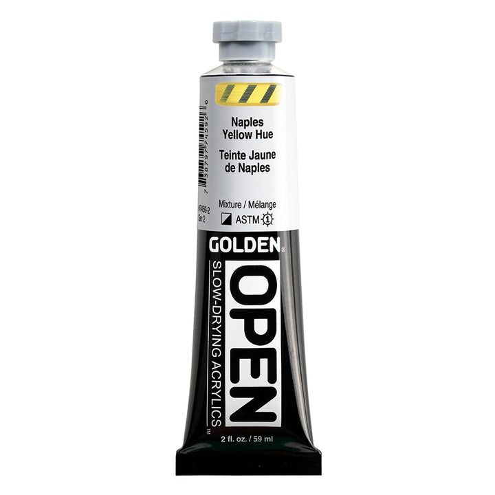 GOLDEN OPEN Ακρυλική μπογιά αργά στεγνώνοντας 59 ml – 7459 Ναπολιτάνικο κίτρινο χρώμα