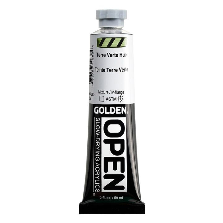 GOLDEN OPEN Ακρυλική μπογιά αργά στεγνώνοντας 59 ml – 7468 Γήινη πράσινη απόχρωση