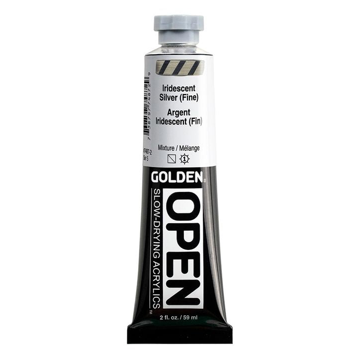 GOLDEN OPEN Ακρυλικό χρώμα ιριδίζοντος χρώματος αργής ξήρανσης – 7487 Silver Fine